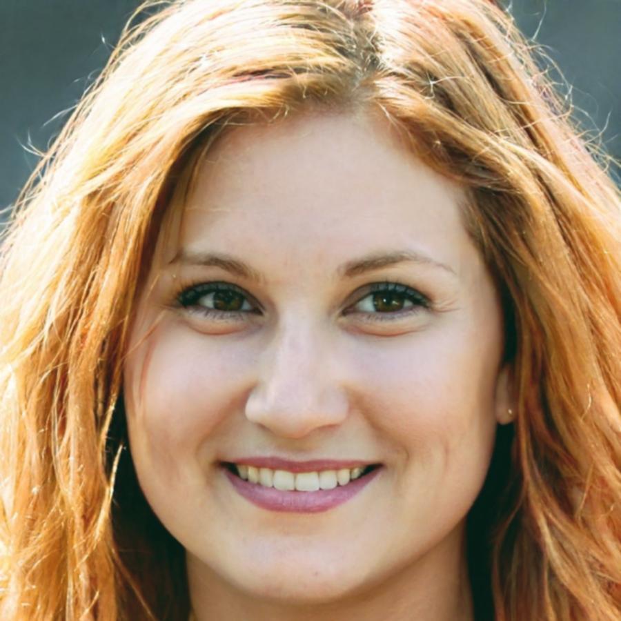 Retrato profesional de instructora de comunicación